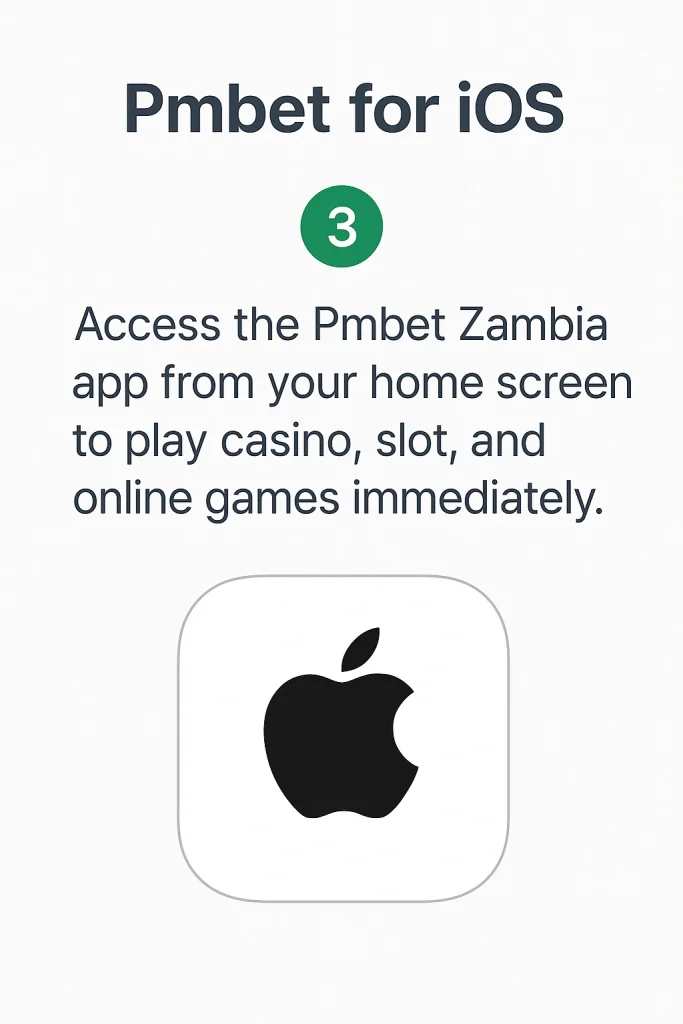 Pmbet iOS App Step3 Download and install Pmbet Zambia iOS app Step3