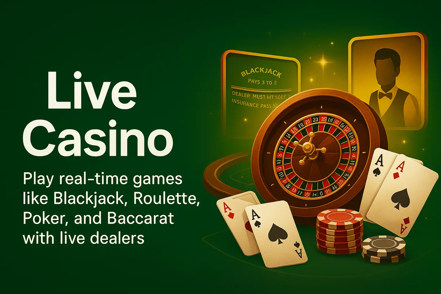 Pmbet Live Casino Real-time live dealer games like Blackjack, Roulette, and Poker on Pmbet Zambia