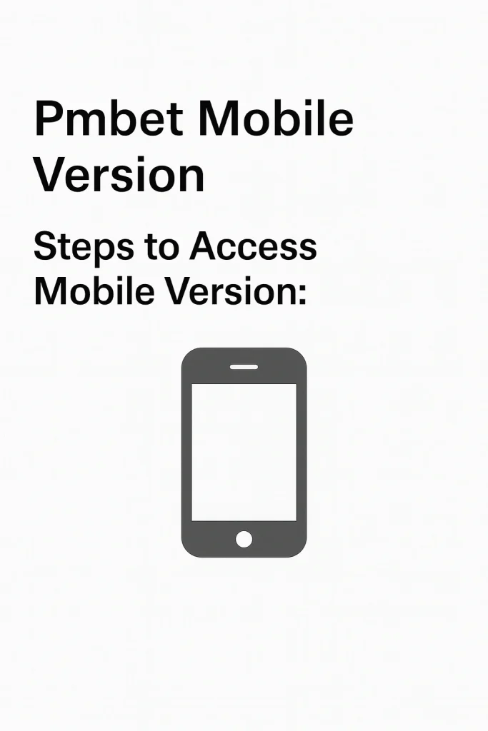 Pmbet Mobile Site Step1 Access Pmbet Zambia mobile version for casino, slots, and online betting Step1